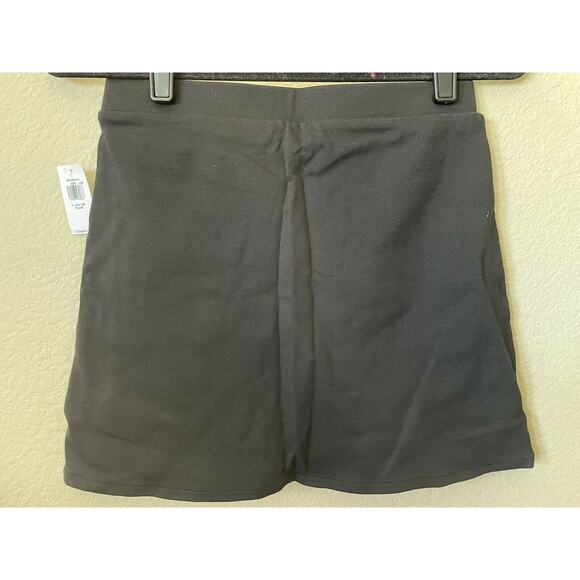 Old Navy Uniform Black Ponte Knit Faux Wrap Skirt Girls Skort Size L 10-12 Plus - Picture 4 of 5